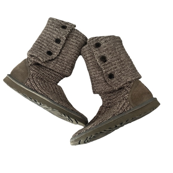 Ugg Australia Tall Classic Knit Sweater Boots Size 6 Gray - Picture 5 of 7